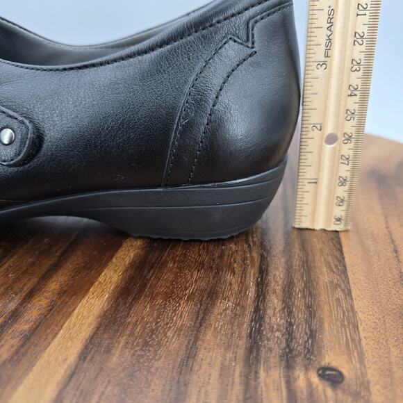 Dansko Shoes Women's 11.5 42 Black Leather Franny Casual Work Comfort Loafers - Picture 6 of 8